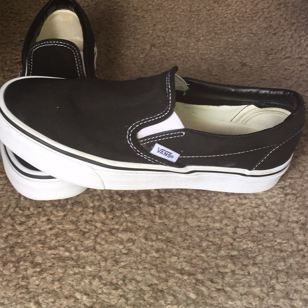 Black Slip On Vans